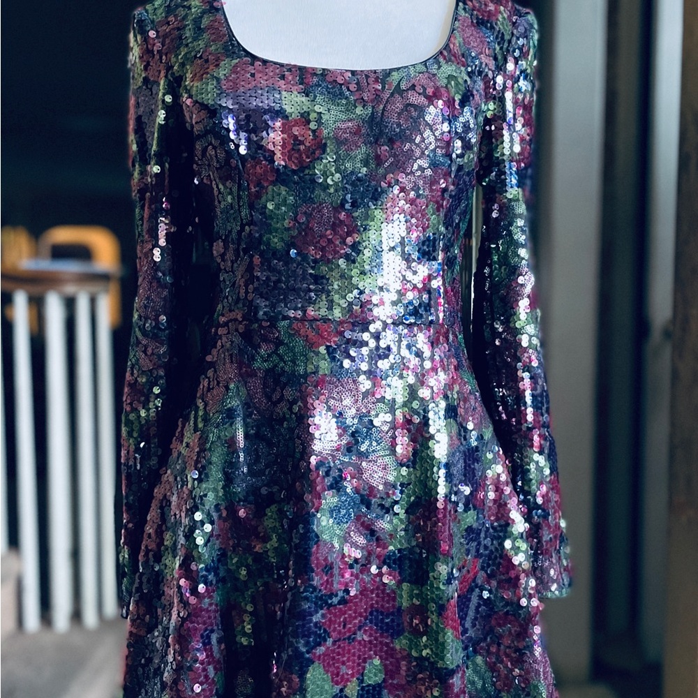 Dress the Population Sequin Embellished Dress